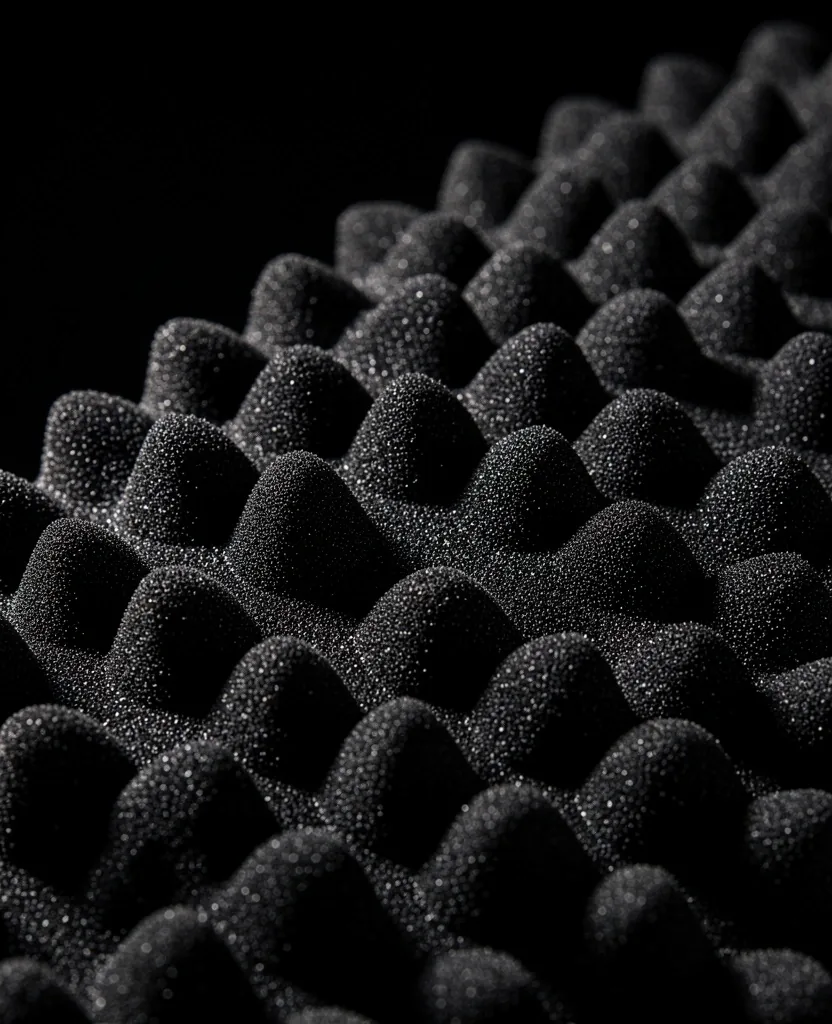 Close-up of muscle massage roller texture