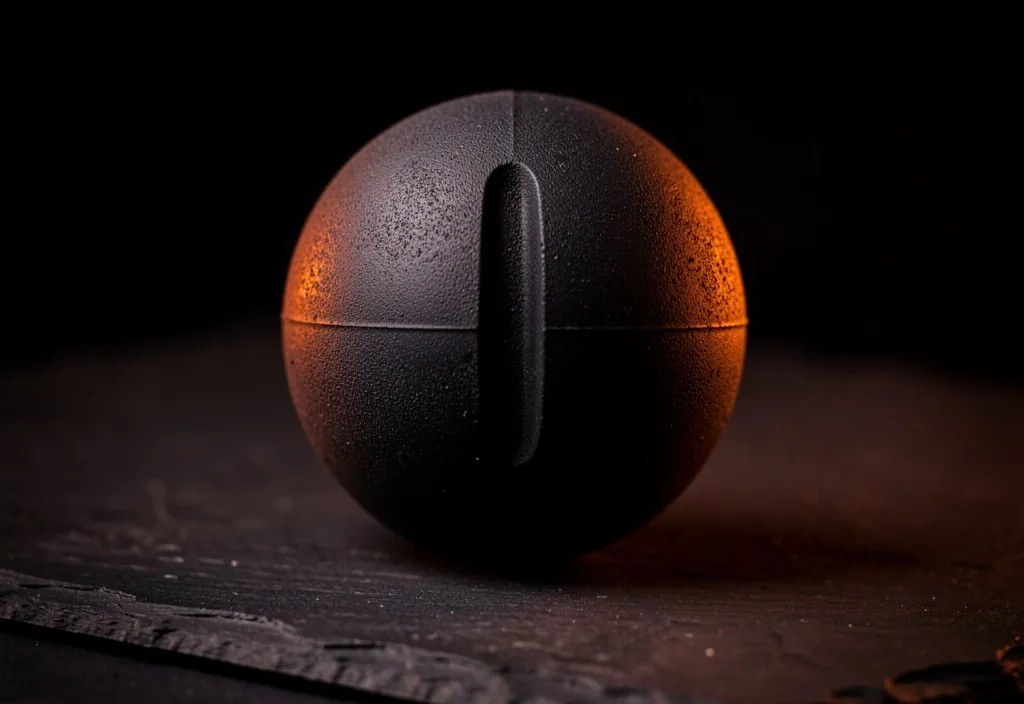 Peanut massage ball with recessed center